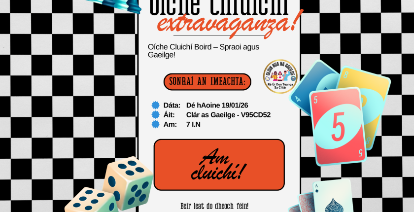 Oíche Chluichí Boird 🎲As Gaeilge 🌟